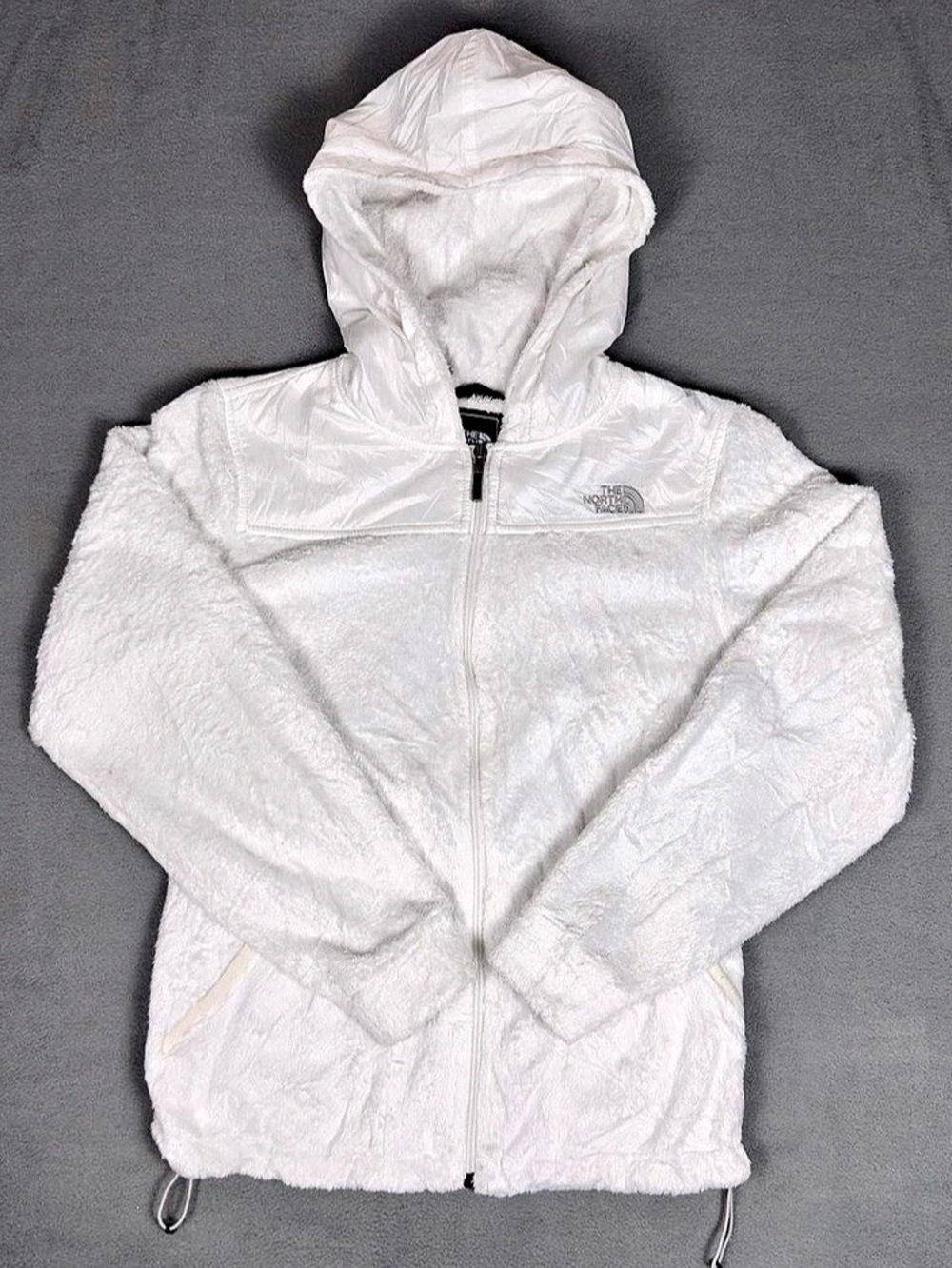 The North Face Osito Full-Zip Hoodie White Fleece Jacket